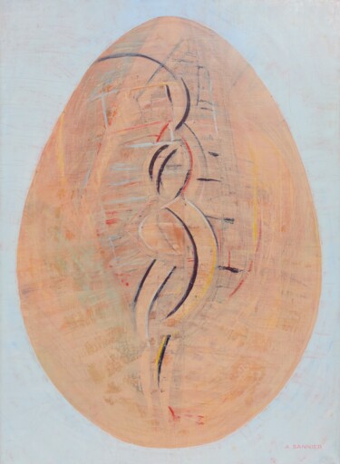 Pintura titulada "Estelle" por Sannier Alain, Obra de arte original, Oleo Montado en Bastidor de camilla de madera