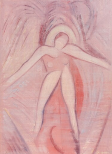 Peinture intitulée "Marie-José" par Sannier Alain, Œuvre d'art originale, Huile