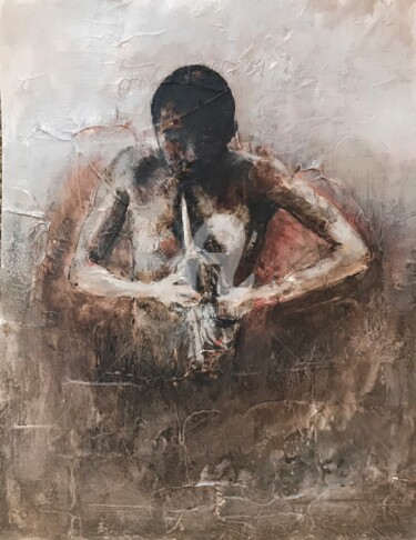 Painting titled "La pêche Miraculeus…" by Sanrey, Original Artwork, Ink