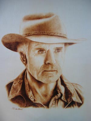 Pintura titulada "Robert Redford" por José Luis San Román, Obra de arte original