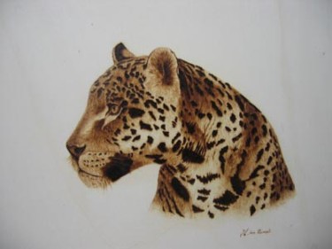 Pintura titulada "leopardo" por José Luis San Román, Obra de arte original