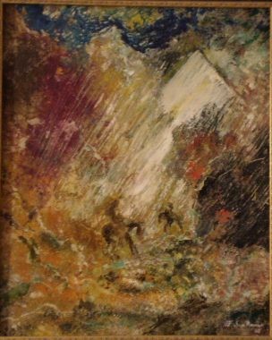 Painting titled "A la recherche de s…" by San Roman, Original Artwork, Oil