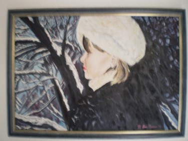 Painting titled "La belle et la neige" by San Roman, Original Artwork, Other