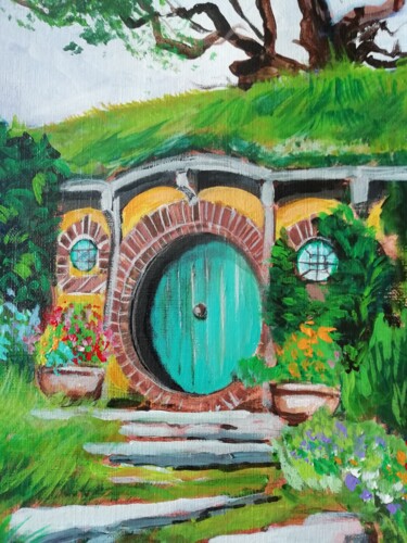 Painting titled "Cul de sac" by Marine Sansas, Original Artwork, Acrylic