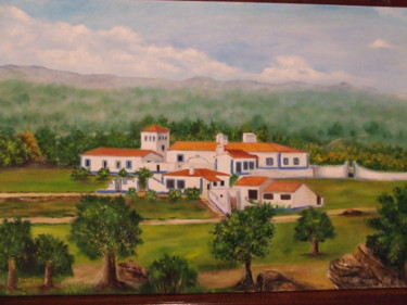 Painting titled "Quinta Alentejana" by Santana, Original Artwork, Oil