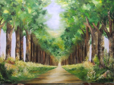 Pintura titulada "O bosque !" por Santana, Obra de arte original, Oleo