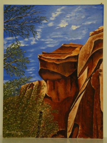Peinture intitulée "Capitol reef" par Paul Santander, Œuvre d'art originale, Huile