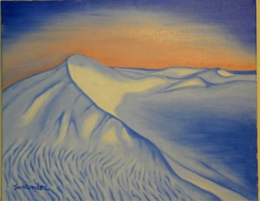 Painting titled "White sand" by Paul Santander, Original Artwork, Other