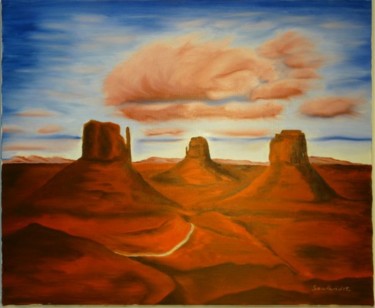 Peinture intitulée "Monument Valley" par Paul Santander, Œuvre d'art originale, Autre