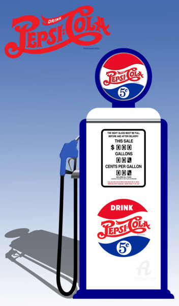 Arts numériques intitulée "Drink Pepsi-Cola Vi…" par Santhiago Carvalho, Œuvre d'art originale, Travail numérique 2D