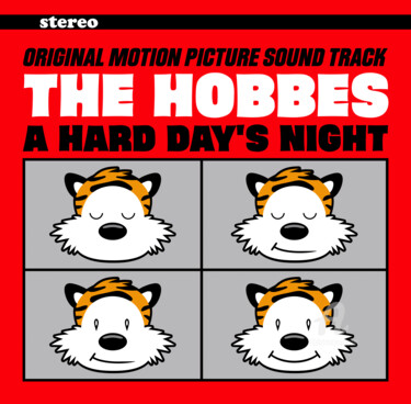 Arts numériques intitulée "The Hobbes Album Art" par Santhiago Carvalho, Œuvre d'art originale, Travail numérique 2D