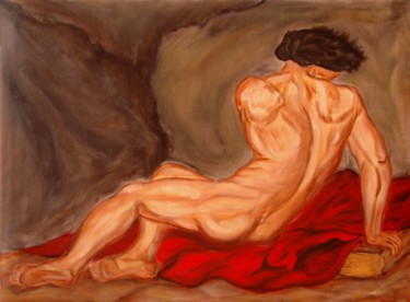 Painting titled "7-el-posado-3.jpg" by Santi Goñi, Original Artwork, Oil
