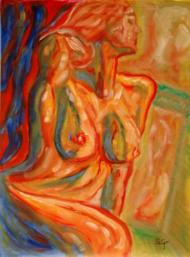 Peinture intitulée "9-iluminada.jpg" par Santi Goñi, Œuvre d'art originale, Huile