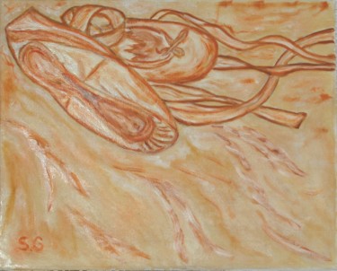 Peinture intitulée "Bailarinas.jpg" par Santi Goñi, Œuvre d'art originale, Huile