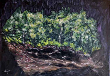 Painting titled "cueva-del-valle-1.j…" by Santi Goñi, Original Artwork, Oil