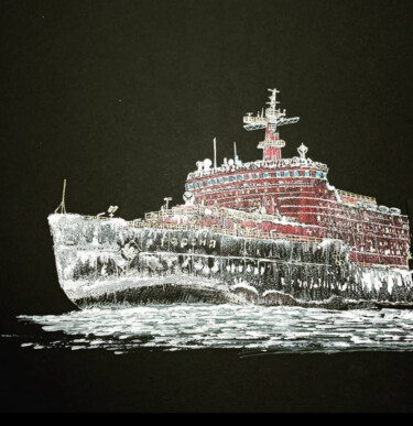 Disegno intitolato "Russian Polar Nucle…" da Santiago Restrepo, Opera d'arte originale, Inchiostro