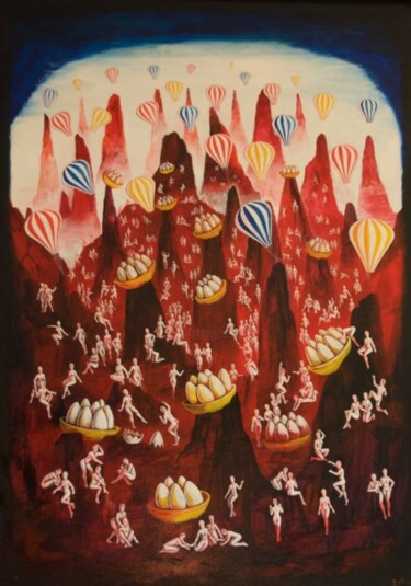 Malerei mit dem Titel "Beginning" von Santiago Ribeiro, Original-Kunstwerk, Öl