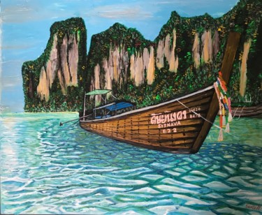 Pittura intitolato "Krabi, Thailandia" da Santiago Morata, Opera d'arte originale, Acrilico