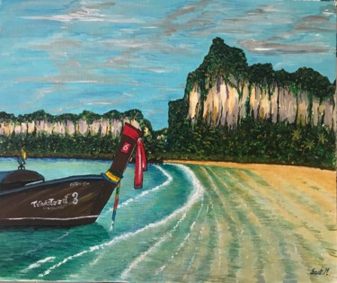 Pittura intitolato "Krabi 2. Thailandia" da Santiago Morata, Opera d'arte originale, Acrilico