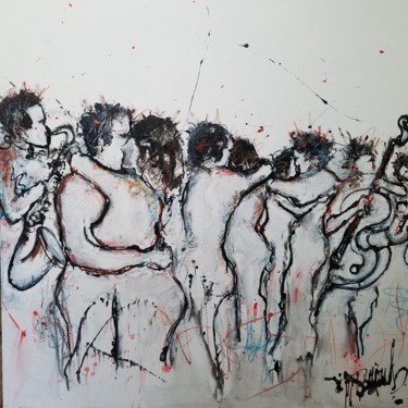 Malerei mit dem Titel "Dancing" von Marc Turpaud, Original-Kunstwerk, Acryl