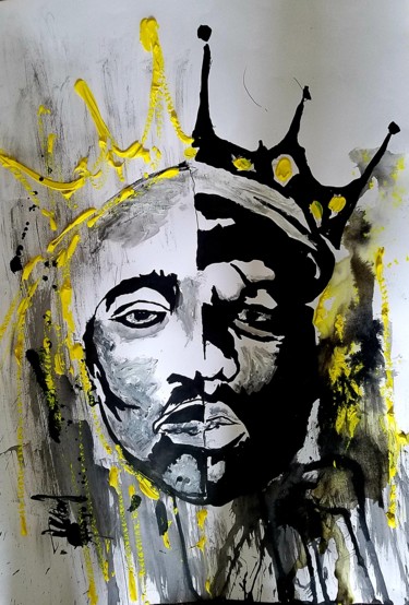 Рисунок под названием "King" - Marc Turpaud, Подлинное произведение искусства, Чернила