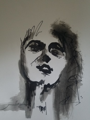 Drawing titled "dessin" by Marc Turpaud, Original Artwork, Ink