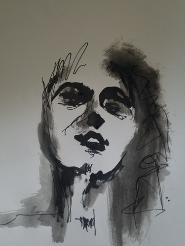 Dessin intitulée "dessin" par Marc Turpaud, Œuvre d'art originale, Encre