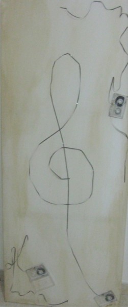 Pintura intitulada "cântico 3" por São Vieira, Obras de arte originais, Acrílico Montado em Armação em madeira