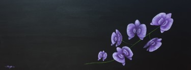Peinture intitulée "Orquídeas" par São Vieira, Œuvre d'art originale, Acrylique