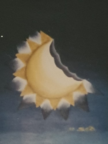 Pintura intitulada "Eclipse" por São Vieira, Obras de arte originais, Acrílico