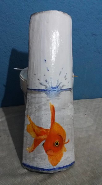 Artesanato intitulada "peixe dourado" por São Vieira, Obras de arte originais