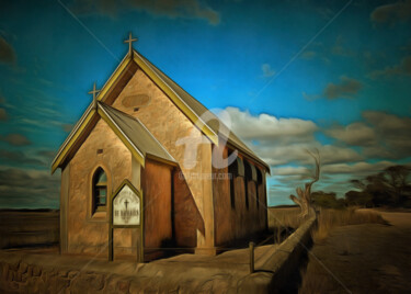 Digital Arts titled "Mount Rat Church" by Alan Carson, Original Artwork
