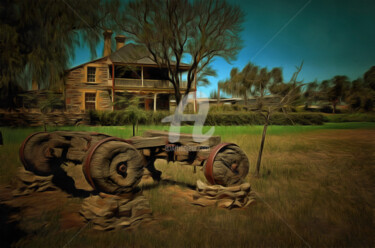 Digital Arts titled "Historic House" by Alan Carson, Original Artwork