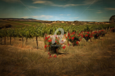Digital Arts titled "Barossa Grapes" by Alan Carson, Original Artwork