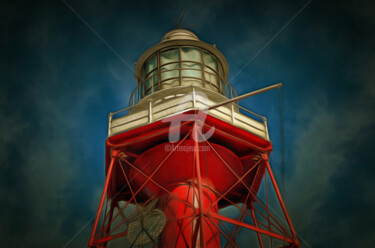 Digital Arts titled "Port Lighthouse" by Alan Carson, Original Artwork