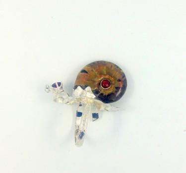 Diseño titulada "Ammonite" por Sapir Gelman, Obra de arte original, Anillos