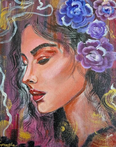 Malerei mit dem Titel "Harmony within" von Sapna Ojha Sapna Ojha, Original-Kunstwerk, Acryl