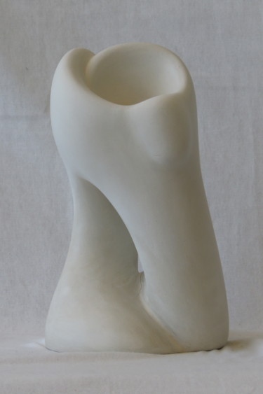 Sculpture intitulée "Terre blanche 6" par Sara Amato-Gentric, Œuvre d'art originale, Argile