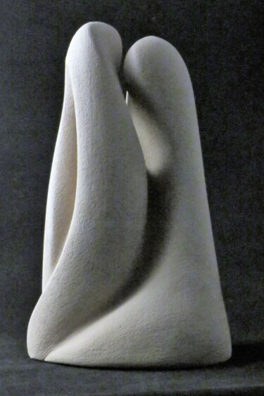 Sculpture intitulée "Le baiser" par Sara Amato-Gentric, Œuvre d'art originale
