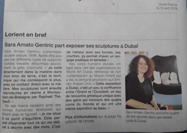 Sculpture intitulée "Presse Dubai" par Sara Amato-Gentric, Œuvre d'art originale