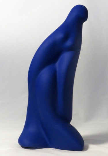 Sculpture titled "Madeleine bleue" by Sara Amato-Gentric, Original Artwork, Ceramics