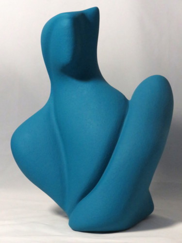 Sculpture intitulée "Possession bleue" par Sara Amato-Gentric, Œuvre d'art originale, Céramique