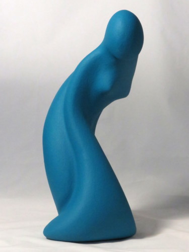 Sculpture intitulée "Alice bleue" par Sara Amato-Gentric, Œuvre d'art originale, Céramique