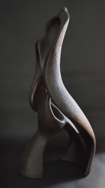 Sculpture intitulée "L'hermaphrodite" par Sara Amato-Gentric, Œuvre d'art originale, Terre cuite