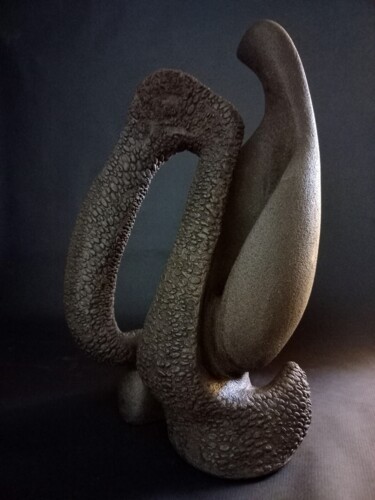 Sculpture titled "Cormoran" by Sara Amato-Gentric, Original Artwork, Terra cotta