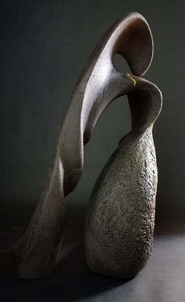 Sculpture titled "La femme oiseau" by Sara Amato-Gentric, Original Artwork, Ceramics