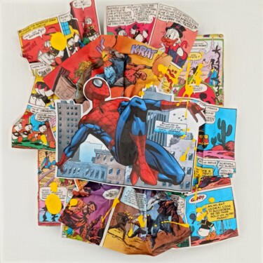 Malarstwo zatytułowany „Spiderman Krat!” autorstwa Sara Arnaout, Oryginalna praca, Akryl