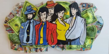 Painting titled "Lupin Story" by Sara Arnaout, Original Artwork, Acrylic