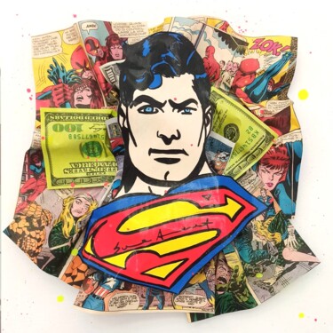 Pintura intitulada "Super man" por Sara Arnaout, Obras de arte originais, Acrílico
