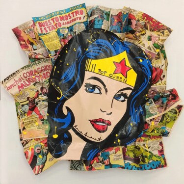 "Wonder Woman - Pop…" başlıklı Tablo Sara Arnaout tarafından, Orijinal sanat, Akrilik